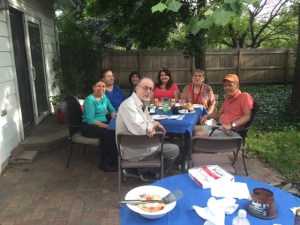 HCAFA Exec Comm BBQ & Retirement Party:  Larry, Charmian, Janice, Arlene, Danuta, Taimi, and Rob